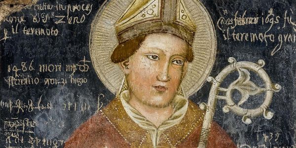 Graffiti signature. San Zeno Cathedral, Verona, Italy.