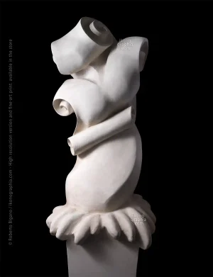 Serge Roche's Atlas-shaped stucco column 1933