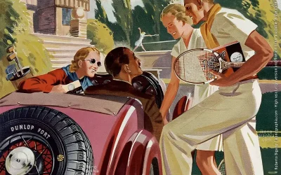 The most intriguing British Dunlop ads of the thirties.
