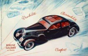 Bugatti Type 57 Modelès 1939 Brochure. Berline Galibier.
