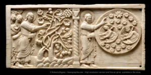 Old Testament. Creation of vegetation and fruit trees - Creation of the sun, the moon and the stars.