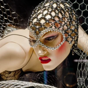 Shop-window aggressive mannequin at Annabell Boutique, Copenhagen, 1986