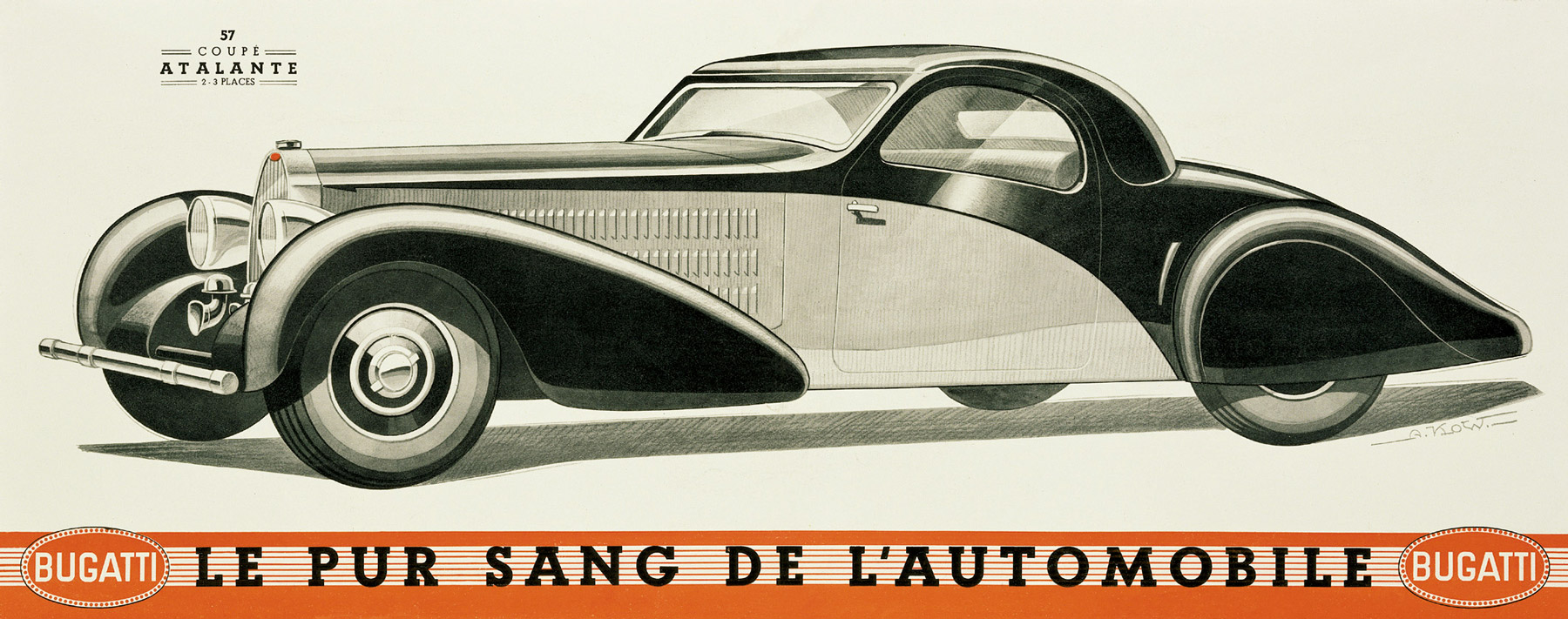 Detail of Bugatti’s Monobloc Cast Aluminum Wheel drawing, dated July 27, 1932 (Roue Bugatti brevetée en aluminium coulé).