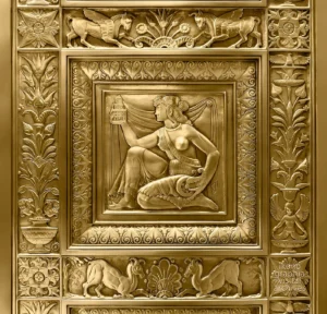 Allegory of Design — The Architect — Art Deco Elevator Panel, Fred French Building, New York — 1927 — Glinsky & Bach