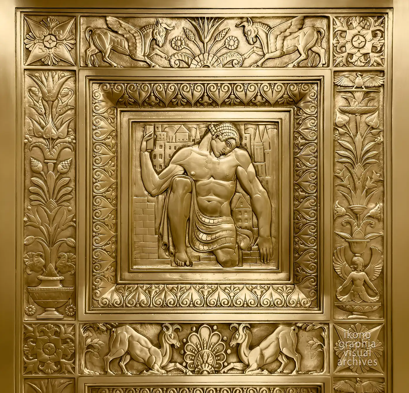 The Builder Elevator Panel — Fred French Building, New York, 1927